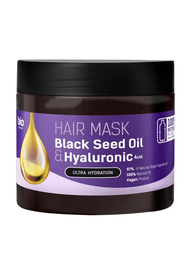 Organik Vegan Nemlendirici Saç Maske Black Seed&hyaluronıc 295ml