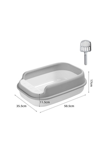 Kedi Kumu Kutusu Çıkarılabilir Yüksek Çit Kedi Tuvaleti Kedi Kumu Kutusu J8zkt1