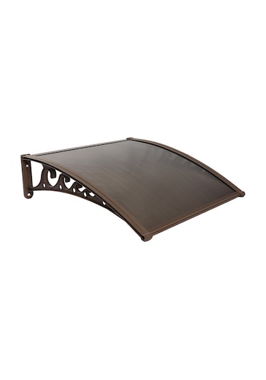 Pratik Sundurma Kapı Pencere Üstü 100x150 Cm Kahve 6 Mm Bronz Levha