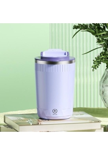 Novahub Yüksek Hızlı Şarj Edilebilir Manyetik Karıştırma Kahve Kupası - Bej Model Bej