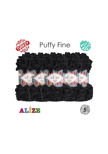 Alize Puffy Puffy Fine 1060 İpliği - 10 Adet Peluş 259987529
