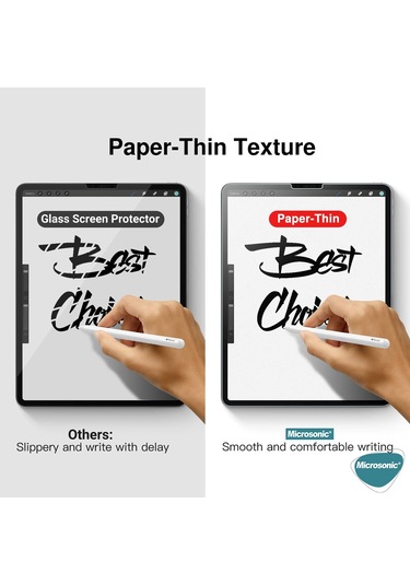 Microsonic İpad Uyumlu Mini 7 A2993-a2995 Paper Feel Kağıt Dokulu Mat Ekran Koruyucu