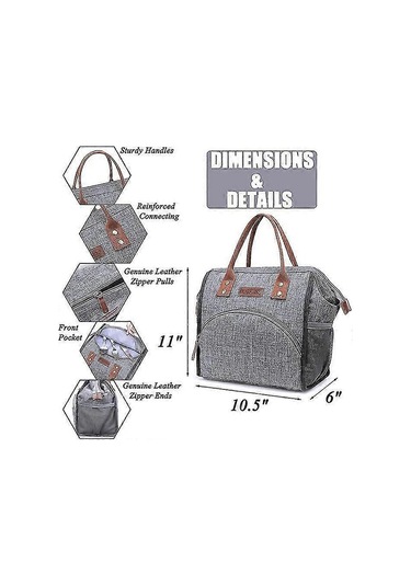 Öğle Yemeği Çantası Yalıtımlı Öğle Yemeği Kutusu Geniş Açılımlı Öğle Yemeği Çantası Büyük İçecek Tutucu Çok Renkli