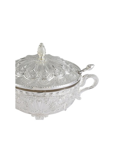 Homyl Kapaklı Şekerlik Mutfak Eğlence Yeniden Kullanılabilir Gümüş