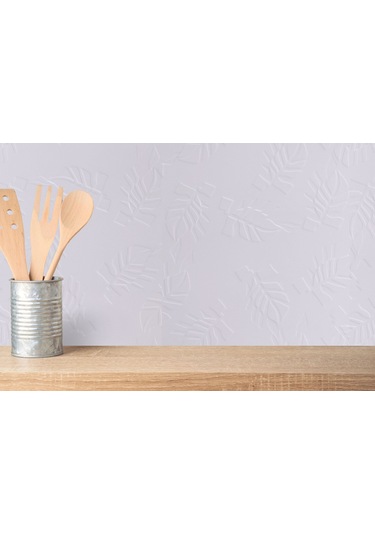 3d Duvar Paneli Boyanabilir Dekota 60x120 Cm / Yaprak Desenli 2'li Paket-1,44 M²