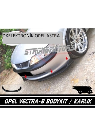 Dkelektronik Opel Vectra B Uzay Kasa Ön Tampon Eki Bodykit Karlık Lip 123 Pionablack