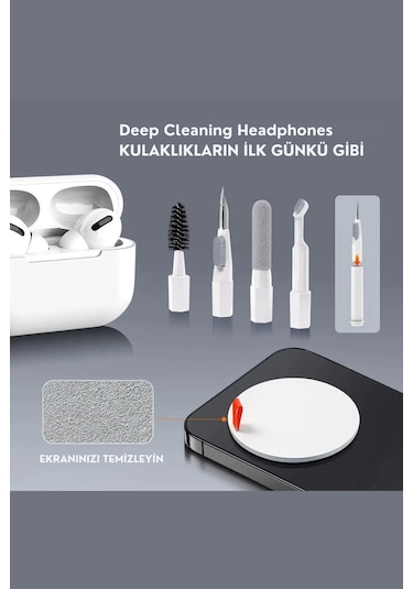 Redclick Şarjlı Kulaklık ve Klavye Temizleme Seti