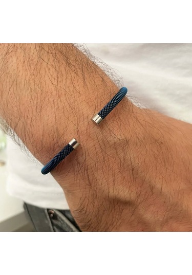 Mavi Çelik Bileklik