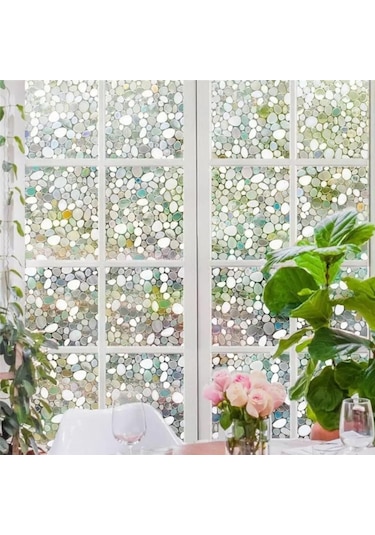 Statik Desenli Cam Folyosu Buzlu Cam Folyo Cam Filmi 3 D. (431377520)