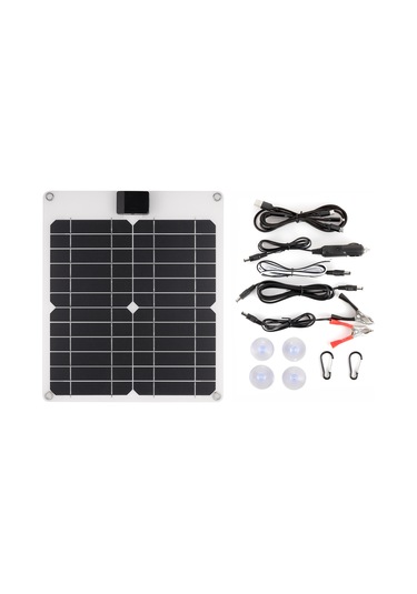 Tenfowee Yüksek Verimli Monokristal Güneş Paneli - 15w, 5v/12v Çift Çıkışlı, Taşınabilir Şarj Cihazı