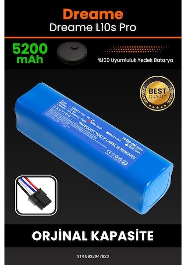 Dreame L10s Pro 5200mah Robot Süpürge Bataryası