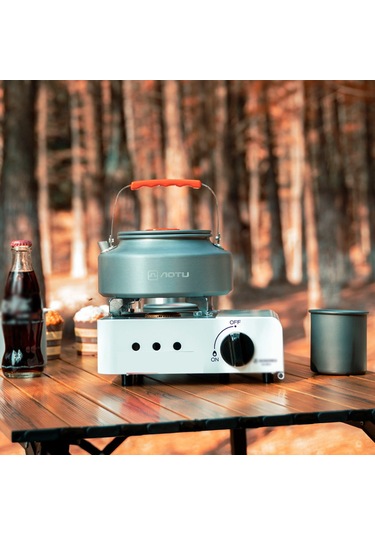 Youmex Kamp, Piknik Ve Yürüyüşler İçin Pratik 1.6l Çay Ve Kahve Demleme Çaydanlığı Koyu Gri