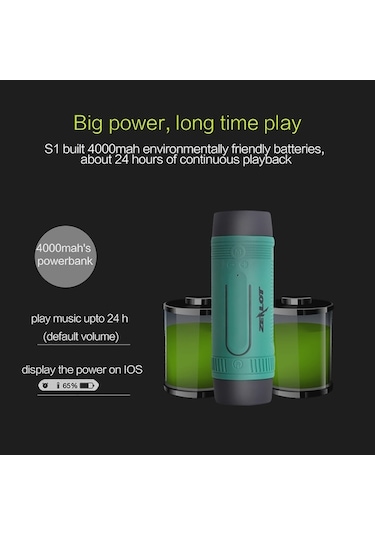 Yulong Springsun Zealot S1 Mavi Taşınabilir Bluetooth Hoparlör