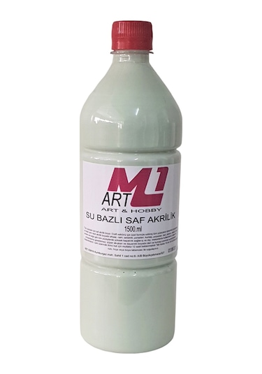 M1 Art Saf Akrilik Boya Su Yeşili 1500.ml