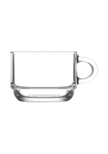 Lav Cozy Çay Nescafe Fincanı Takımı - 12 Parça Çay Kahve Fincanı Seti Şeffaf