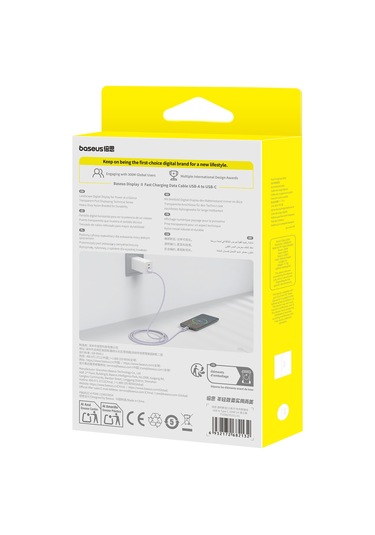 Baseus Dispaly Iı 2m 100w Kablo Veri Aktarımı Usb-a'dan Usb-c'ye Hızlı Şarj Kablosu