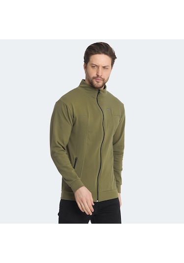 Slazenger KAGISONA IN Erkek Sweatshirt Haki