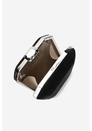 Valmenti Kadın Vegan Siyah Süet Abiye Çanta 1083 0017 Bn Cnt Y25 Sıyah Suet Siyah Süet