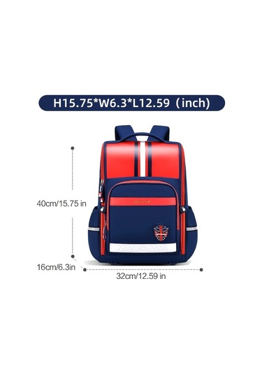 Honeybeeshop Kraliyet Mavisi Hafif Omurga Koruyucu Gencler Sirt Cantasi Ayarlanabilir Askili Coklu Bolmeli Dayanikli Polyester Astarli Okul Kolej Seyahat Kraliyet Mavisi