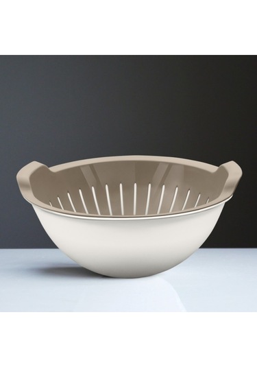 Ceronni Handy Kaseli Süzgeç 3 Lt Bej Bej