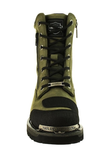 Harley Davidson Riddick Olive Crazy Deri Kadın Bot 001
