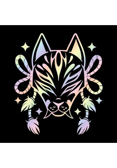 Vinil Tilki Yüz Araba Çıkartma Dekorasyon Motosiklet Çıkartma Sevimli Araba Dekorasyon Style4 30cm 1 Piece Set