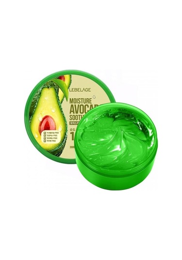 Lebelage Yüz Ve Vücut Için Besleyici,nemlendirici,yatıştırıcı %100 Doğal Avocado Özü Soothing Gel Krem 300ml