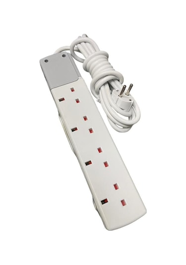 De-pa İngiliz Grup Priz 4'lü 5 Metre Kablolu 40405