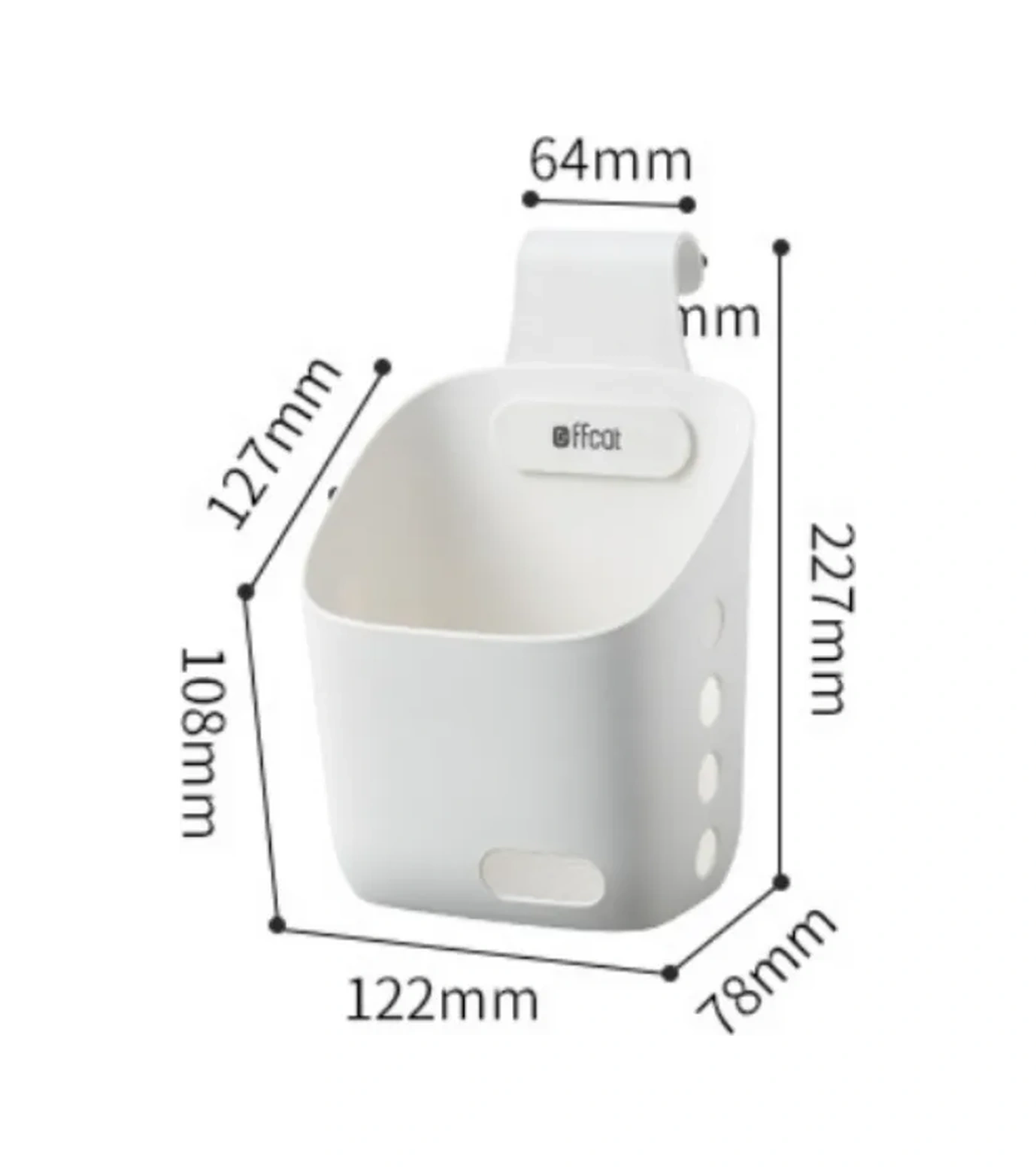 Ffcat Alt Değiştirme Dolabı Ve Masası İçin Asma Düzenleyici 381021691 Beyaz