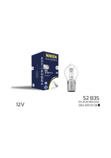 Niken 12v B35 S2 35w/35w Bosch Tipi Ampul Ba20d - Ekolmaks