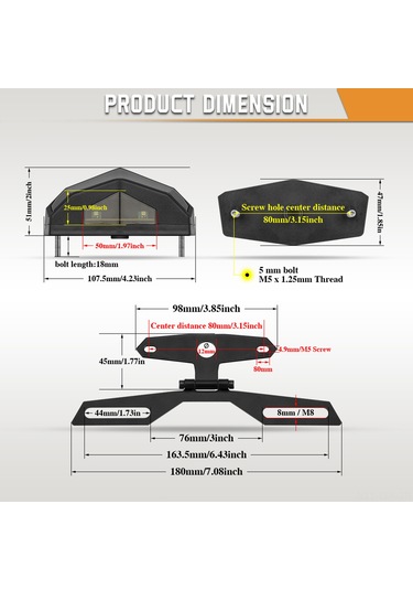 Xindoker Motosiklet Led Arka Feneri: Tümleşik Sinyal Ve Plaka Işığı, Dinamik Solunum Geçiş Işığı İle Evrensel Katlanabilir Plaka Tutucu - Mavi Xindoker Motosiklet Led Arka Feneri: Tümleşik Sinyal Ve Plaka Işığı, Dinamik Solunum Geçiş Işığı İle Evrensel Katlanabilir Plaka Tutucu - Mavi