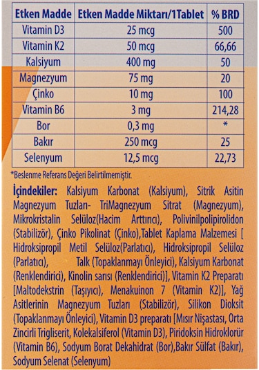 Phytodef D3 + K2 + Calcium + Magnesium Citrate 30 Tablet