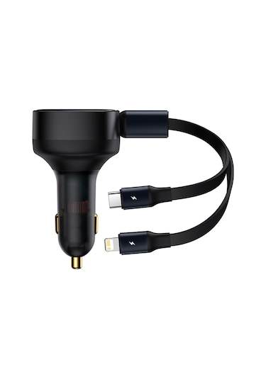 Baseus 2in1 Makaralı 30W Hızlı Şarj Type-C + Lightning iPhone Ara
