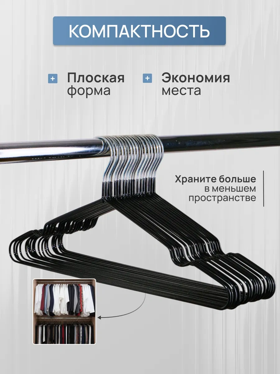 Sfrmarket Kıyafet Askıları Seti 154648707 Siyah