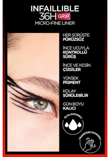 Maybellıne Infaıllıble Grıp Eyelıner Siyah
