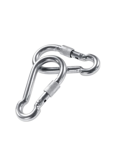 Kilitli Karabina Yaylı Galvanizli 6-8-10-12Mm Ölçü Adet Seçenekli