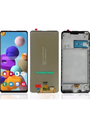 Samsung Galaxy A21S A217F Lcd Ekran Dokunmatik Çıtalı