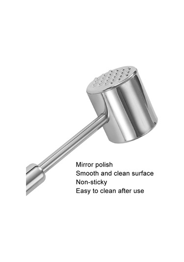 Cbtx 304 Paslanmaz Çelik Sığır Çekiç Kalınlaşmış Katı Tokmağı Mutfak Çift Taraflı Et Gevşek, Sap: Alüminyum