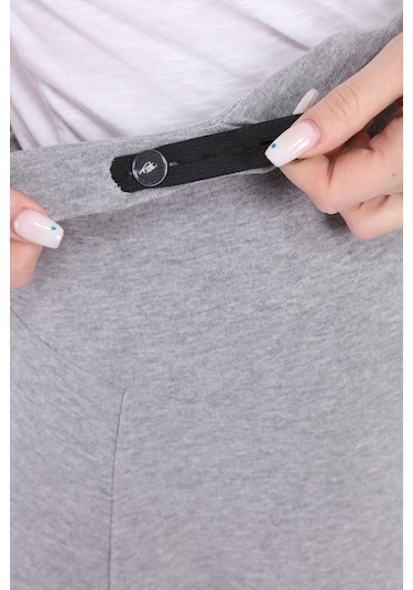 Luvmabelly Myra9031 Beli Ayarlanabilir Hamile Etek -gri-gri
