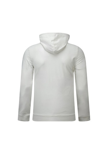 Hatemoğlu Beyaz Regular Fit Baskılı Kapüşonlu Sweatshirt 2977610 Beyaz