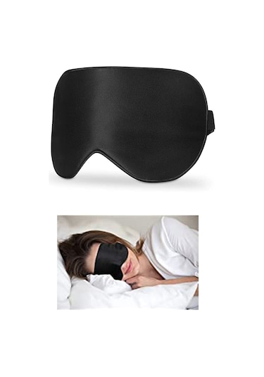 2 Adet Uyku Göz Bandı Uyumak İçin Göz Bantı Uyku Bandı Siyah