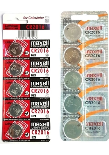 Maxell Cr2016 Lithium Pil 3 V.Cr-2016 2X5 10 Adet Pil