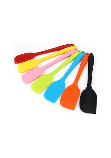 Yeşil Silikon Spatula 1 Adet 8.0ın Küçük Kauçuk Spatula Isıya Dayanıklı Yapışmaz Esnek Kazıyıcılar Karıştırma Pişirme Araçları Mutfak