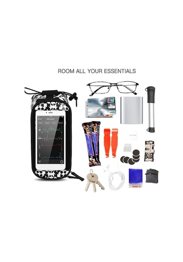 Yulong Dokunmatik Ekran Su Geçirmez Ön Çerçeve Üst Tüp Bisiklet Gri - Mavi