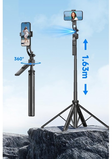 Torima C17 Telefon Tutucu Çok Amaçlı 1.6m Tripod Kamera Tripod