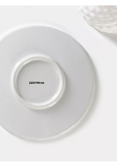 Dolana Özel Kolalı Aniş Fincanı Ve Tabak Seti 250 Ml Şeftali 203130148 Beyaz