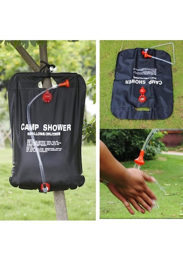 River World Solar Isıtıcılı 20 Lt'lik Kampta Kullanım İçin Duş Torbası