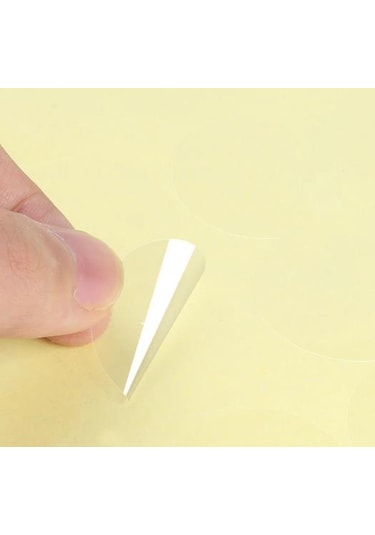1000 Adet 3 CM Şeffaf Etiket Kutu Kapatma Ağız Kapatma Sticker