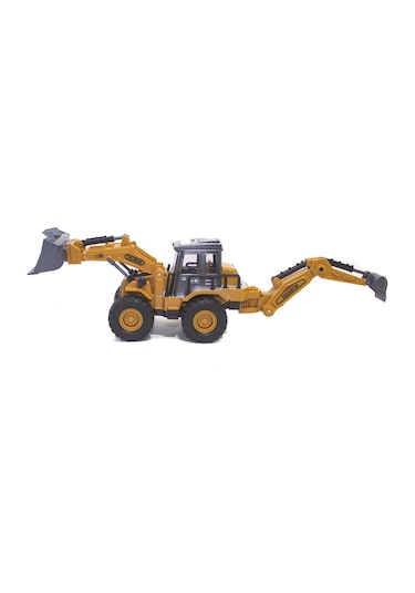 Metal Oyuncak İş Makinası Kepçe Sürtmeli 20 Cm
