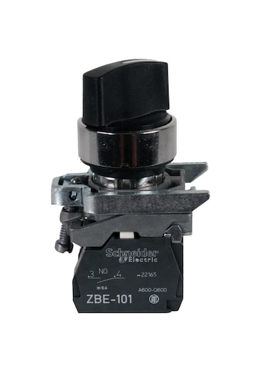 Schneider 2NA 1-0-2 Kalıcı Siyah Mandal Buton - XB4BD33
